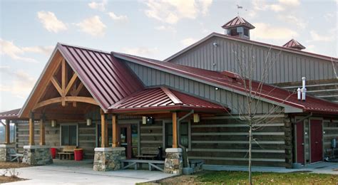 red metal roof houses|red galvanized metal roof.